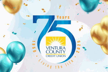 VCCU 75th Anniversary logo